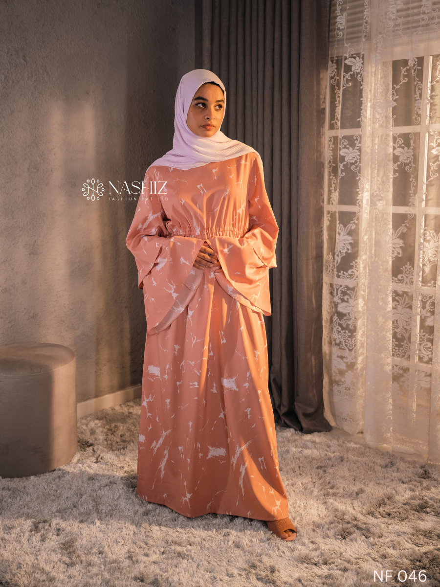 Double Bell Sleeve Long Dress