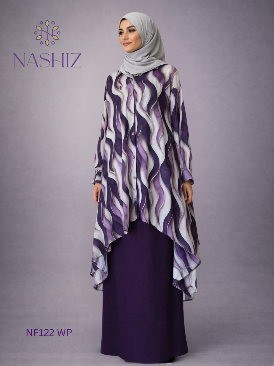Purple Shaded Shiffon Top