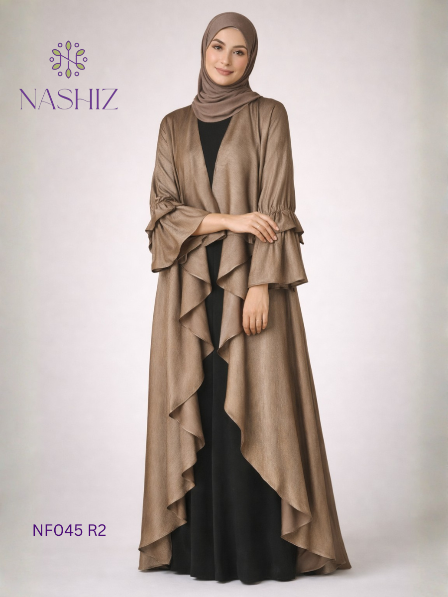 Flare Plain Kimono With Inner