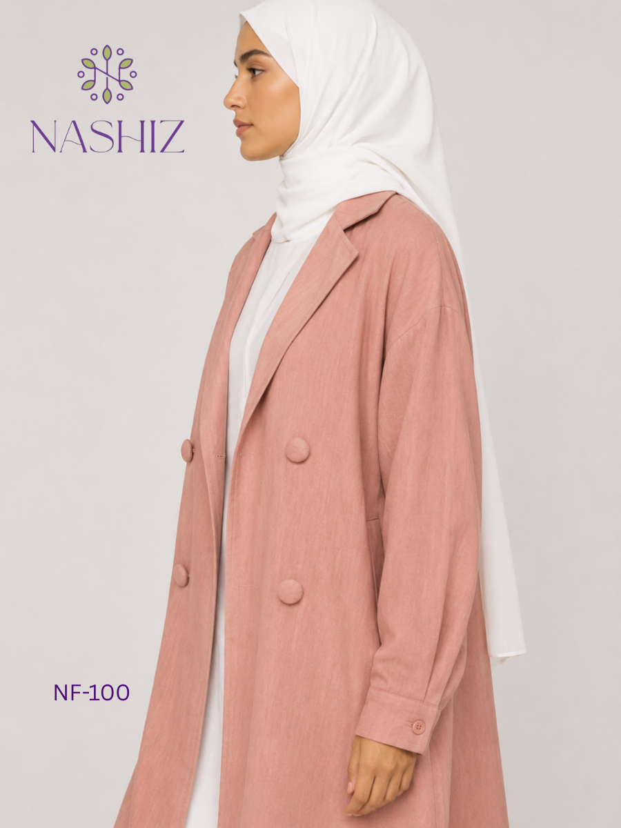 Long Coat With Front Buttons