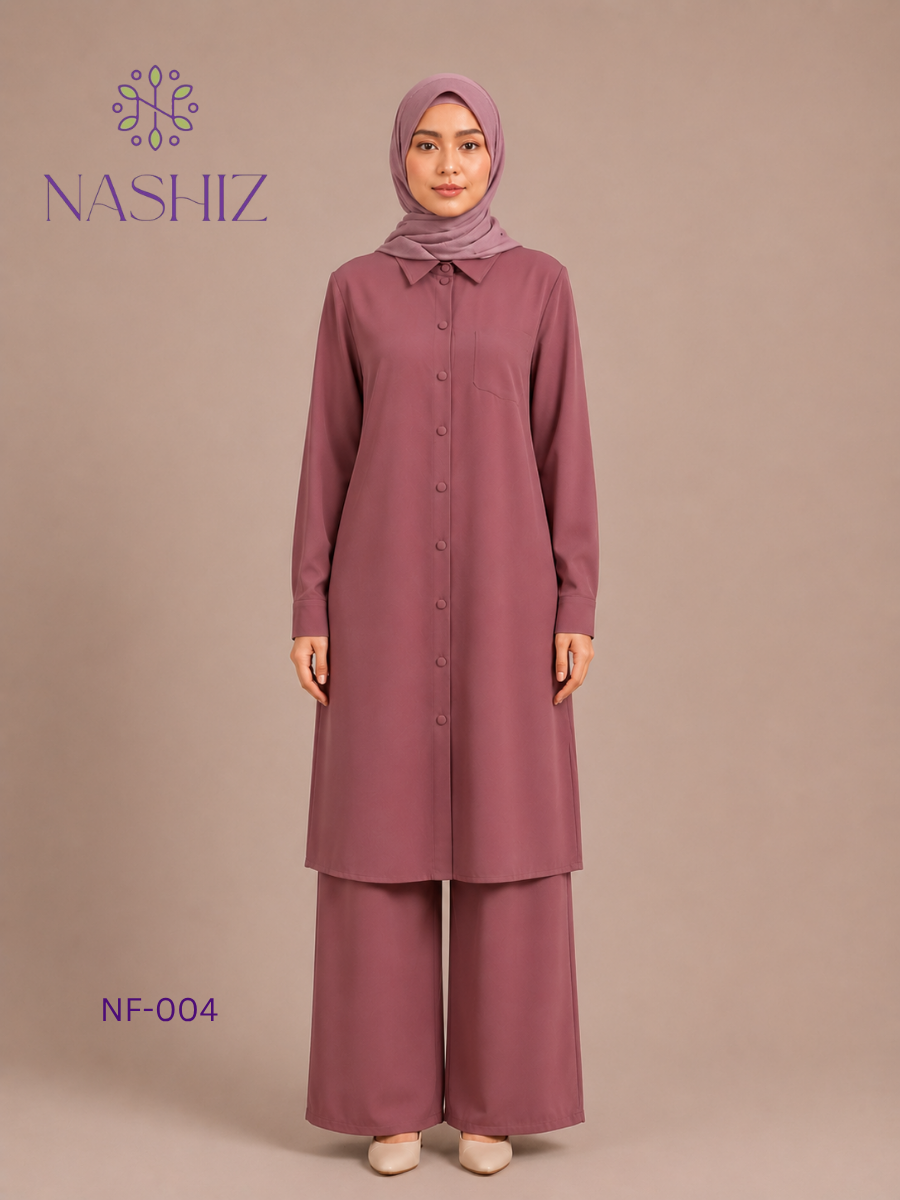 Women's Long Shirt And Flare Pants