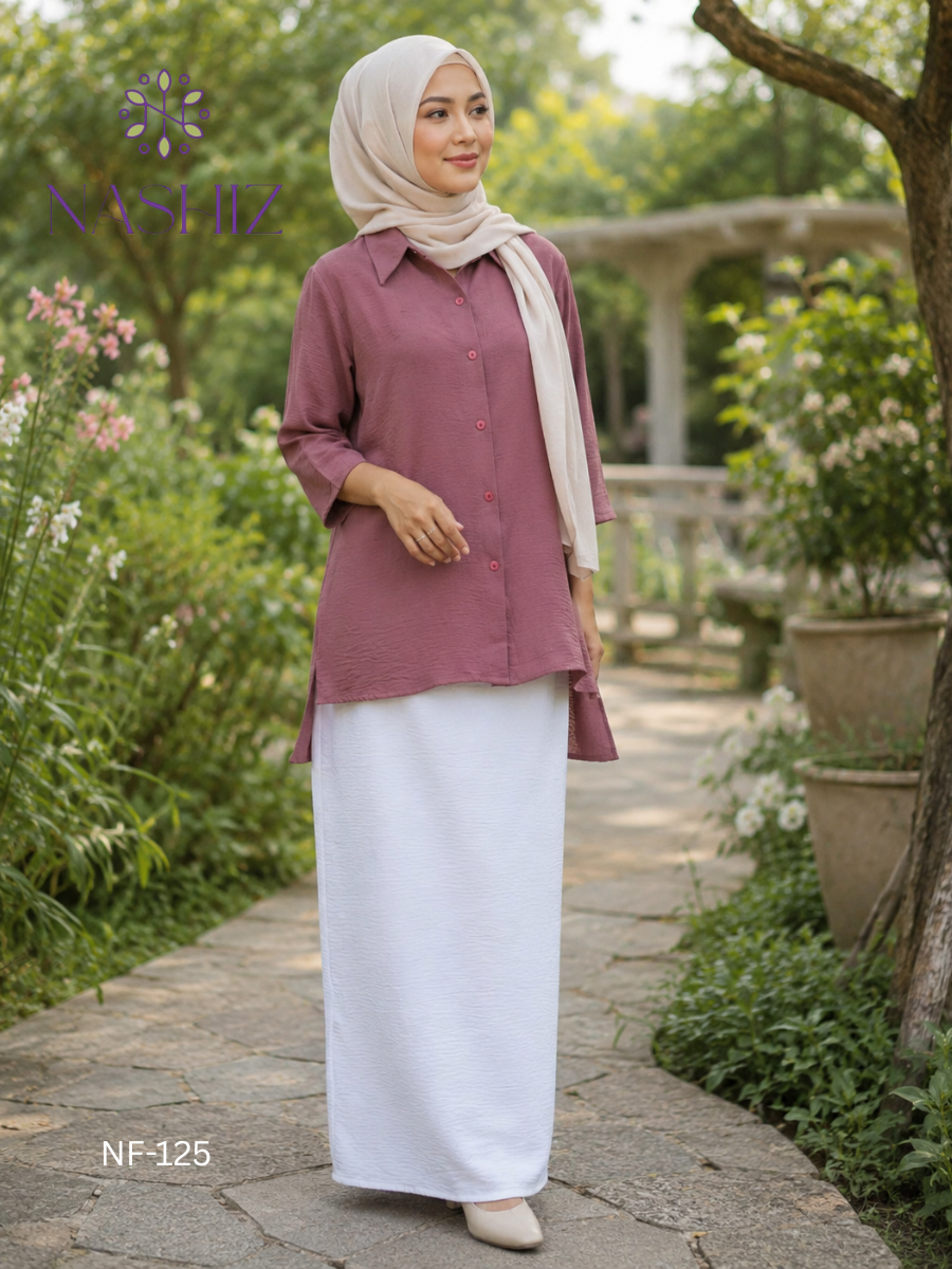 Long Tail Top With Button