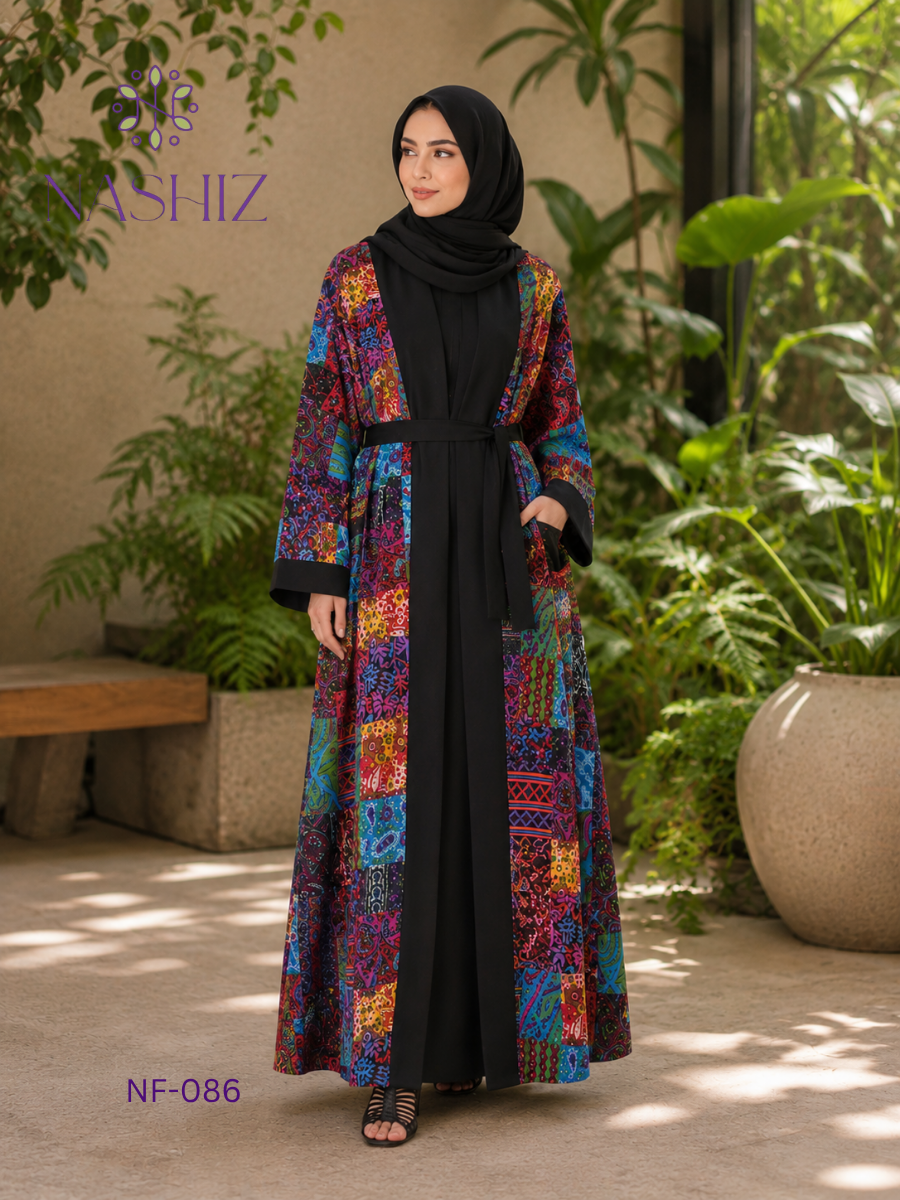 Printed Kimono With Belt (W/O Inner)