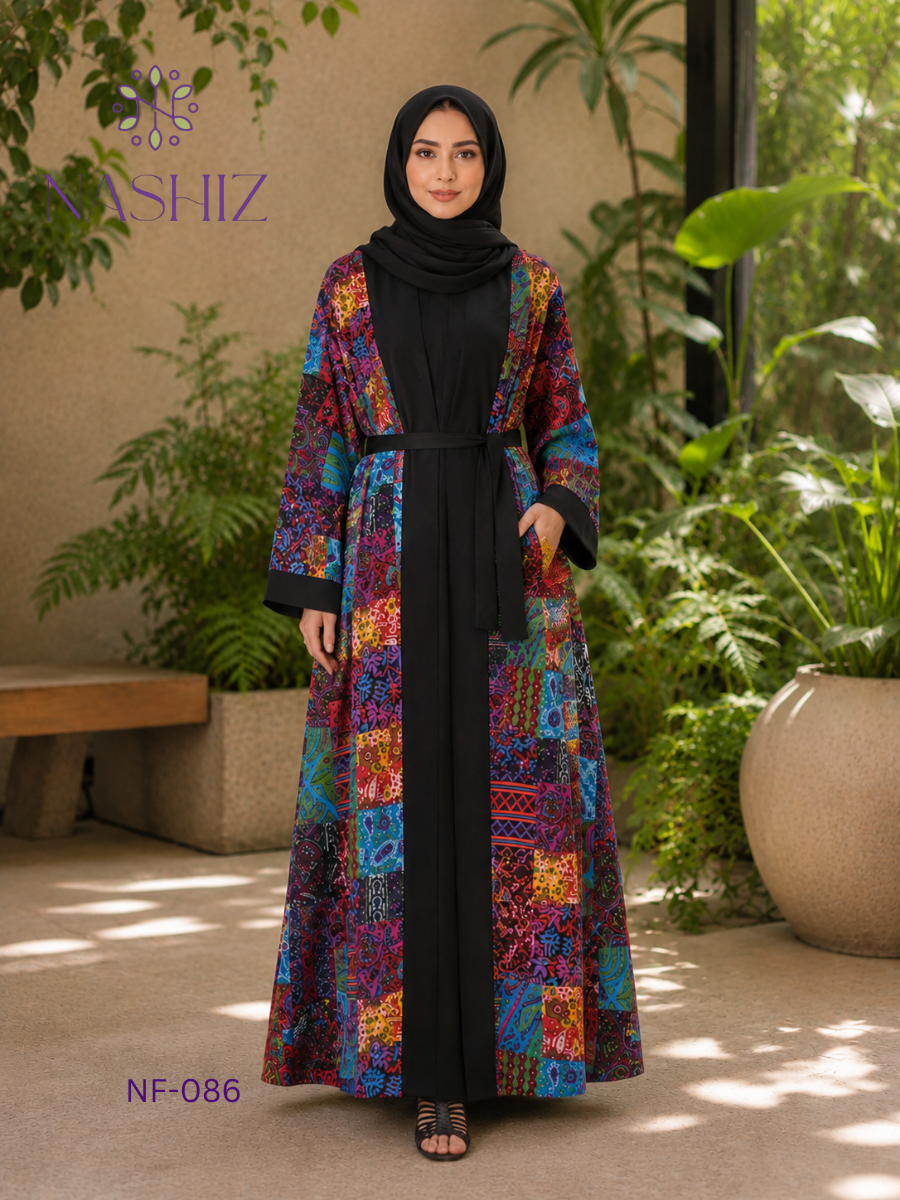 Printed Kimono With Belt (W/O Inner)
