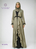 Diamond yo yo gold flare kimono with black inner