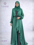 Diamond yo yo dark green flare kimono with black inner