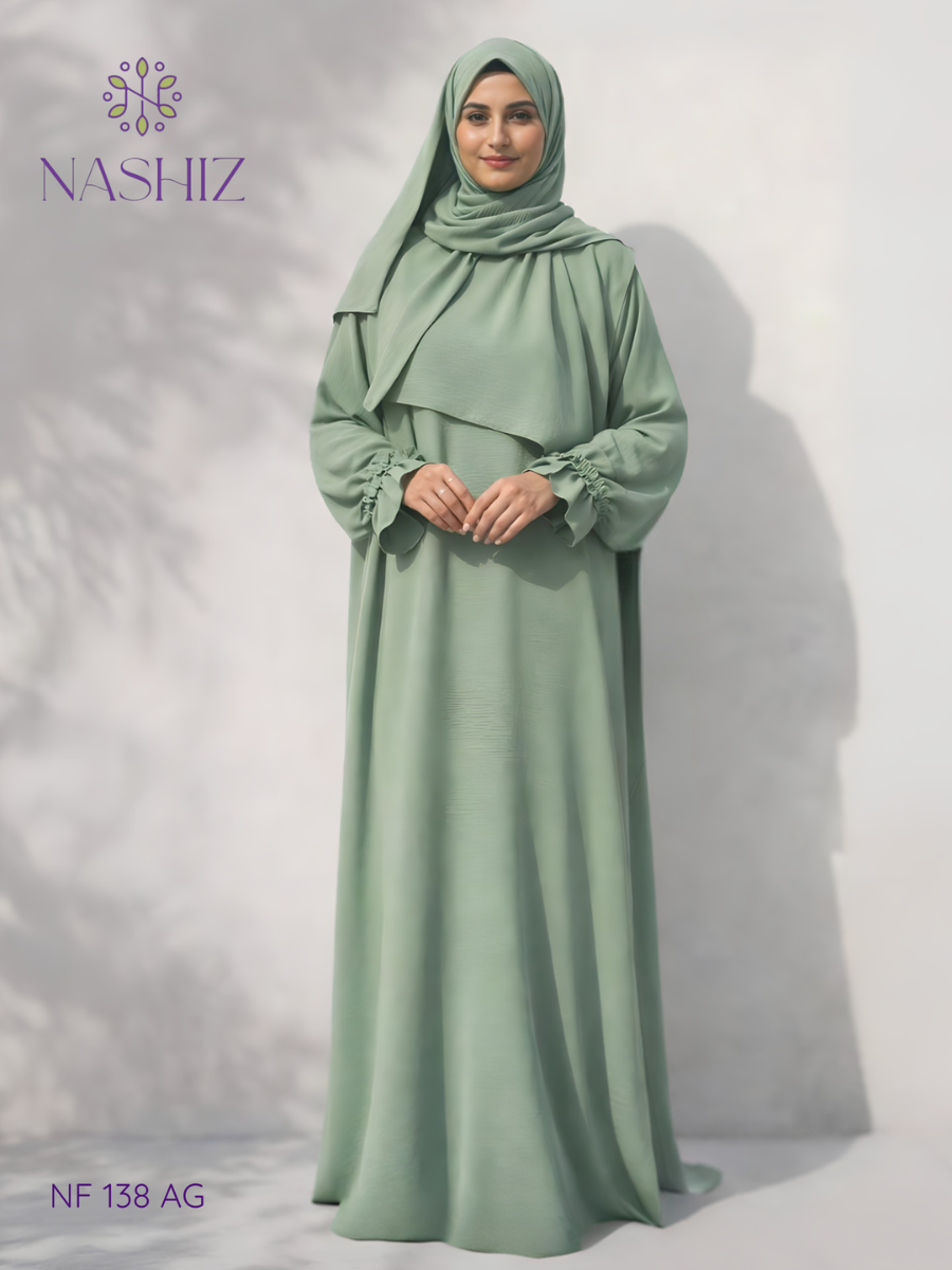 CEY Avocado Green Prayer Cloth With Pockets