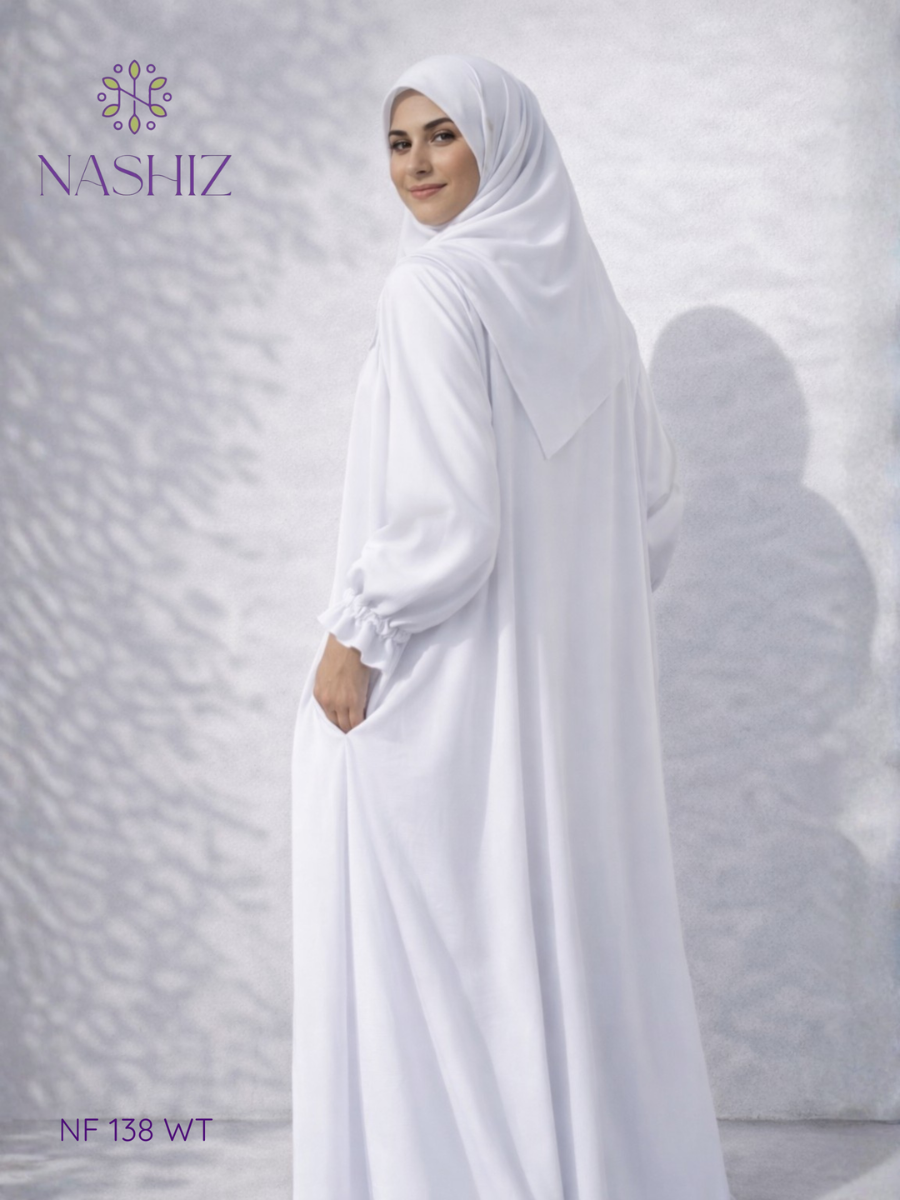 CEY White Prayer Cloth With Pockets