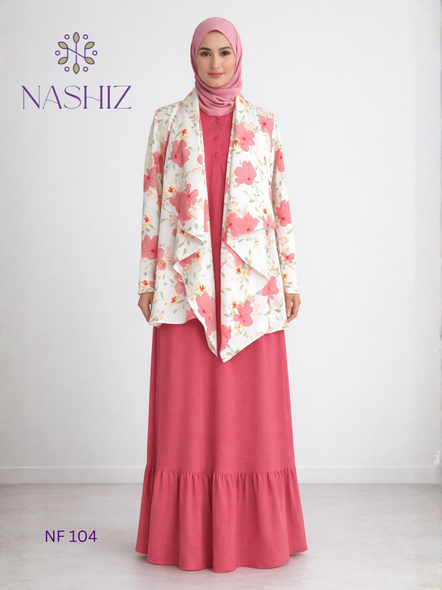 Short Floral Top With Inner