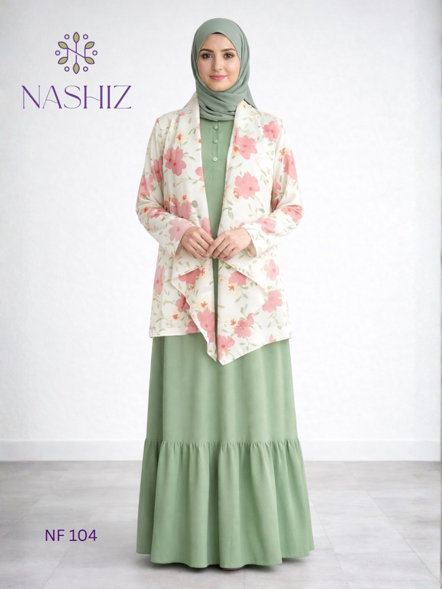 Short Floral Top With Inner