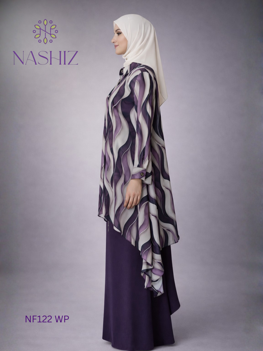 Purple Shaded Shiffon Top