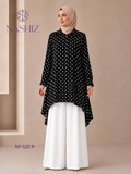 Black And White Dotted Top