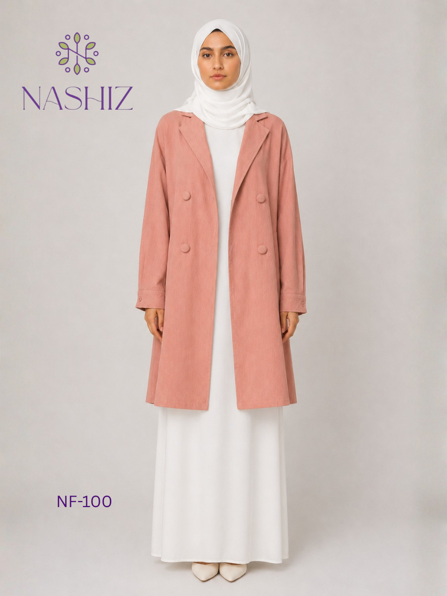 Long Coat With Front Buttons