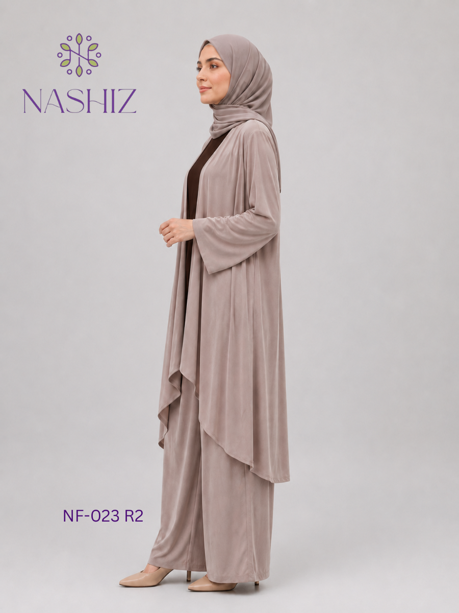 Open Top With Pants / Inner 3 Pc