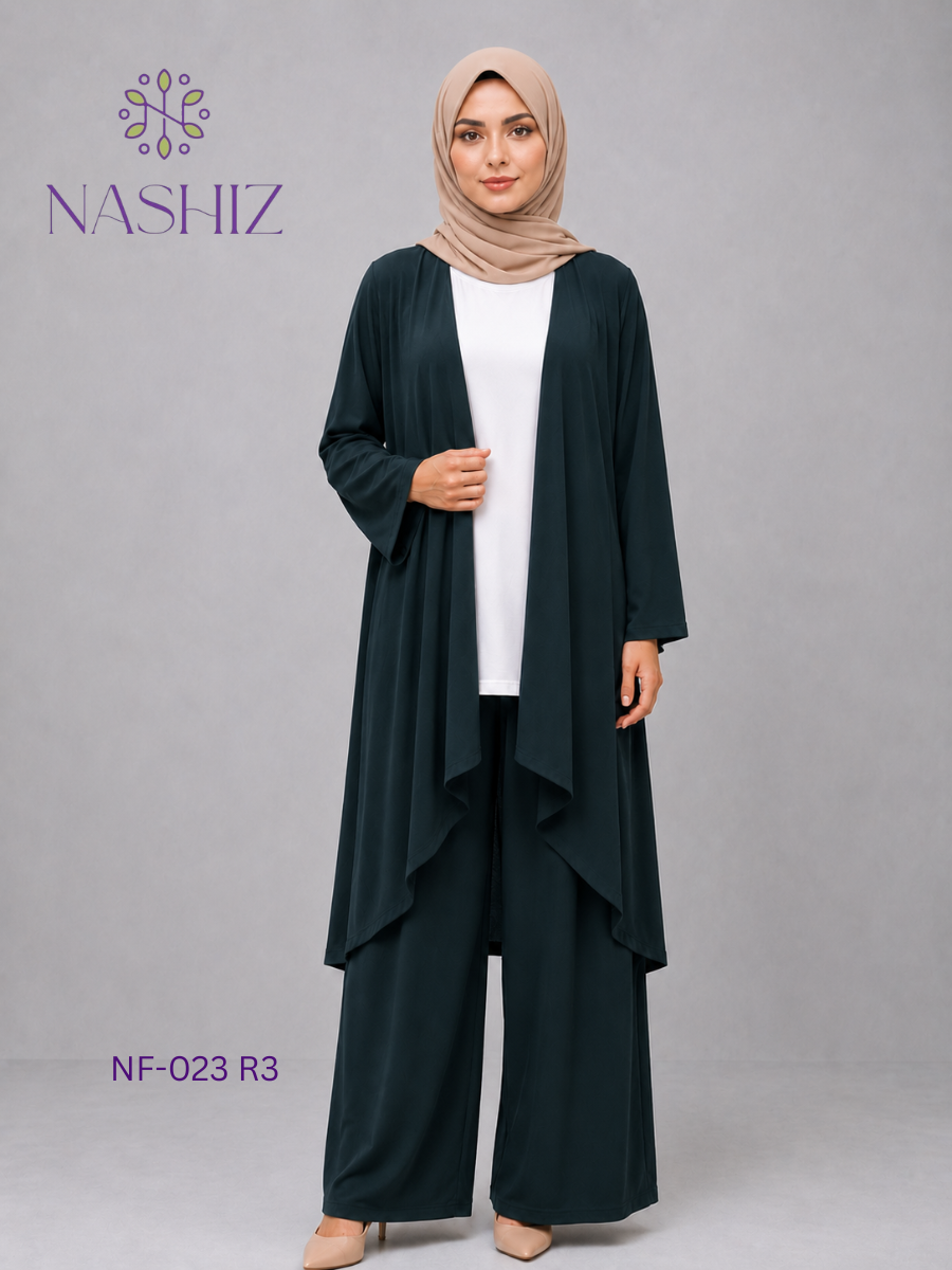 Open Top With Pants / Inner 3 Pc