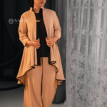 Modest tail-style Top paired with Flare Pants and Short inner