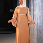Long Dress with Double Bell Sleeve