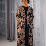Layered Raffle Sleeve Kimono