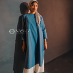 Blue Linen Long Top