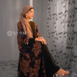 PRINTED  BROWN KIMONO