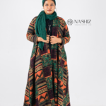 Vibrant Green Printed Kimono